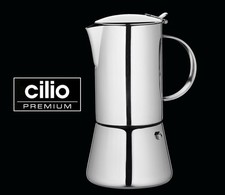 Cilio - Espressokocher "Aida" 2 Tassen Edelstahl Induktion geeignet 342239