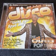 40 Jahre Disco: The Disco Pop Years  - Doppel CD Sampler - Zustand Sehr gut @D37