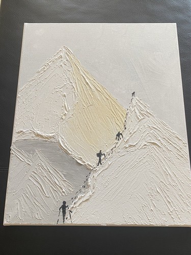Acryl gemälde berglandschaft - gemälde,
