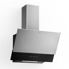 Klarstein Wand-Dunstabzugshaube 60 cm Touch LED A++ Edelstahl Glas Abluft/Umluft