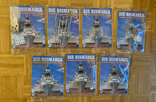 Hachette Hefte 125- 131 verschweisst Bausatz BISMARCK 1:200