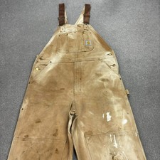Carhartt Latzhose für Erwachsene, Größe 38x30, hellbraun, Latzhose mit...