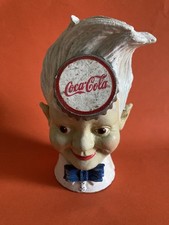 1950/60er Coca Cola Sprite Boy Spardose Gusseisen Figur Skulptur