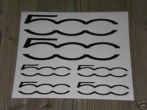 Fiat 500 aufkleber - aufkleber, sticker