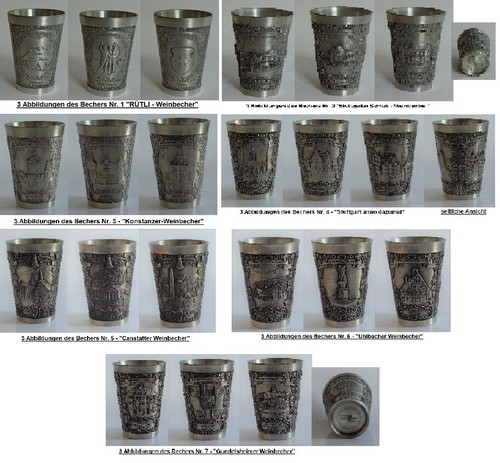 Motive becher 5cm sks - 7, zinn