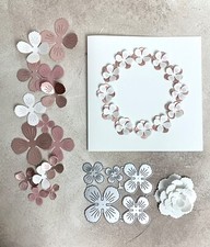 Stanzschablone Peonie Blumenköpfe Blütenmix, bis 5x5 cm, 5-tlg.