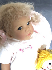 Cindy von Doris Stannat Künstlerpuppe aus Vinyl, 60 cm, mit Zertifikat, wie neu!