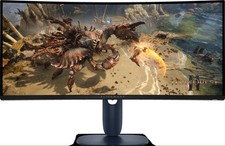 DELL Alienware AW3425DWM 86,4cm (34") WQHD VA Curved Gaming Monitor 21:9 HDMI...