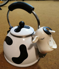 Kamenstein Vintage Wasserkocher Kuh Wasserkessel Teekessel Kaffeekanne pfeift
