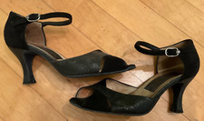 Tanzschuhe von Couture Paoul, Wildleder mit Glitzer in Größe 36