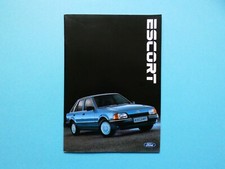 Prospekt / Katalog - Ford Escort, XR3i, RS Turbo, Turnier und Cabrio - 02/86