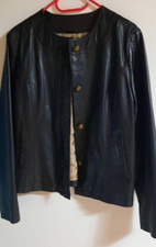 Damen Lederjacke aus feinem Nappaleder, Gr. 40 schwarz , David Moore "Neuwertig"