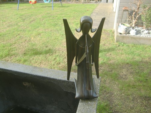 Bergmeister engel aus bronze - bergmeister,