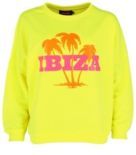 ***NEU***Sheego Damen-Sweatshirt mit Ibiza-Neondruck und Rippbündchen Gr. 50***
