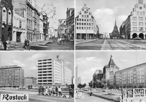 Rostock ddr ansichtskarte - rostock,