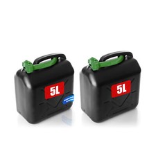 2 Stück Benzinkanister Kraftstoffkanister 5L mit flexiblem Ausgießer