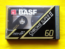 1x BASF Chrome Super II 60 Cassette Tape 1991-1993 + OVP + SEALED +