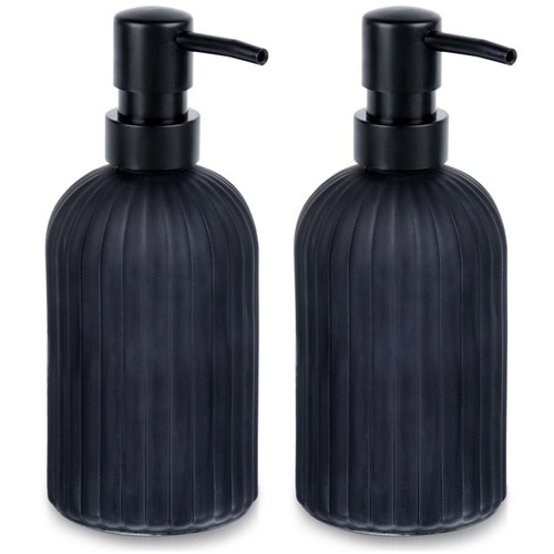 Seifenspender glas schwarz - seifenspender,