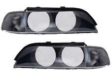 Frontblinker Set in Schwarz für 5er BMW E39 Halogen Streuscheiben Scheinwerfer