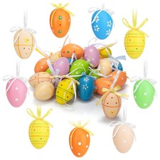 24x handbemalte Ostereier zum