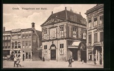 Gouda, Waaggebouw met Markt, Ansichtskarte 