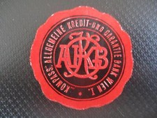 (1964) Siegelmarke - "KOMPASS" Allg. Kredit- und Garantie Bank Wien I.