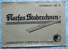 Kursus Stabrechnen Lehrbrief