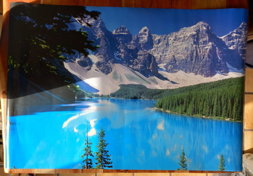 Poster 60cm see und berge - see,