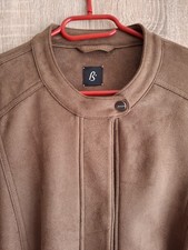 Wildlederimitat Lederjacke Gr