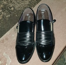 Herren Hochzeit Schuhe Lackleder schwarz Größe 47