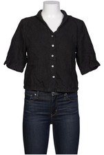 Backstage Bluse Damen Oberteil Hemd Hemdbluse Gr. L Leinen Schwarz #xm5cd6a