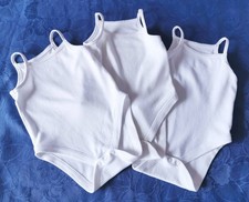 PRIMARK Baby 3er Set Body Spagettiträger Unterhemd Mädchen Weiß Gr. 68/ 3-6M
