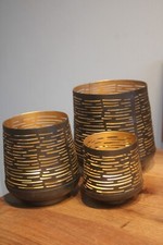 Windlicht-Set, 3 x Windlicht