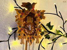 Kuckucksuhr Kuckuck Uhr „Engstler“ Kuckucks Uhr 3xMelodie Kuckuck Voll und Halbe