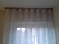 Interstil verdeckte Gardinenstange Aluminium 123 cm, Designermodell