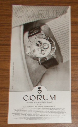 Seltene werbung vintage corum - seltene,