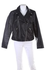 PRIMARK Kunstlederjacke Lederjacke Faux Leather 3XL schwarz