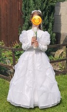 traumhaftes Kommunionskleid *  Blumenmädchenkleid *  Gr. 134* weiß