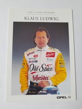 Klaus Ludwig Autogrammkarte ITC (DTM) 1995 Opel