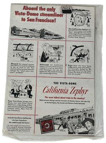 1952 california zephyr - california,