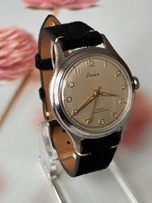 Schöne! STOWA 17 Rubis Vintage HAU Herren Armbanduhr 33mm ca. Bj. 1944