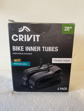 Crivit Fahrradschlauch 28" American Valve 2er Pack BRANDNEU Kostenloser Versand