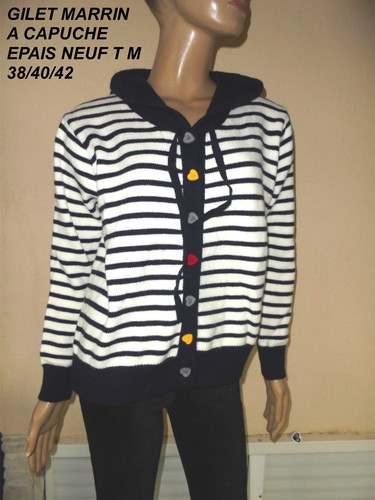 Marriniere cardigan weste mit - marriniere,