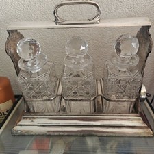 Walker & Hall, wunderschönes versilbertes Tantalus-Set