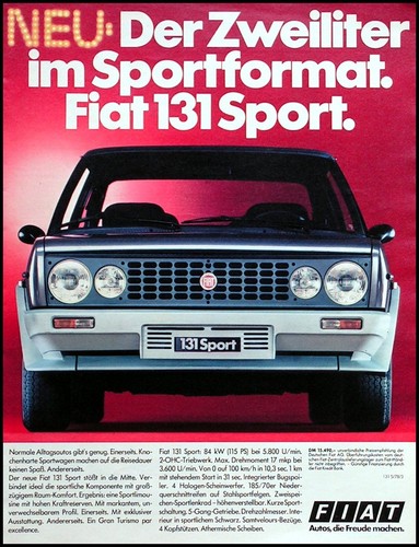 Fiat 131 sport originale - sport,,