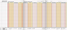 2026 Kalender Brunnen Leporello Urlaubsplaner A4 Jumbograph 1070134006 65x30 Url