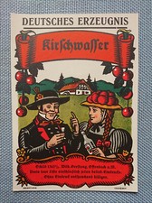 altes Flaschenetikett Liköretikett Etikett Label Kirschwasser Gerstung Offenbach