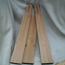 Schubladentrenner Schubladen Ordnungssystem 3 teilig Schubladenteiler Bambus