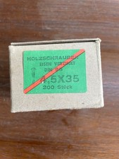 Alt Holzschrauben, Rundkopf, Eisen verzinkt, 4,5 x35