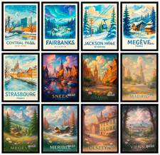 Schönes stadt reise poster - stadt,